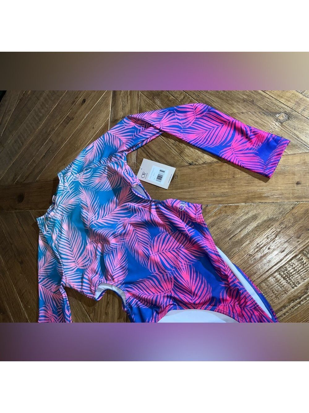 OP Ocean Pacific one piece rash guard with cut out sides - size large - NWT - Picture 3 of 10